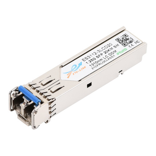 Gigabit SFP module, 1310nm Single-mode, 20KM range, LC connector