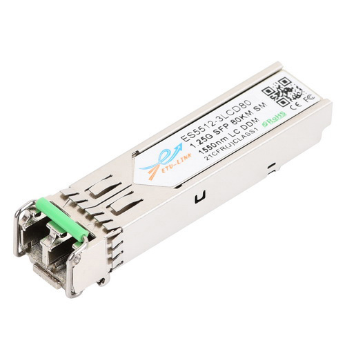 Gigabit SFP module, 1550nm Single-mode, 80KM range, LC connector