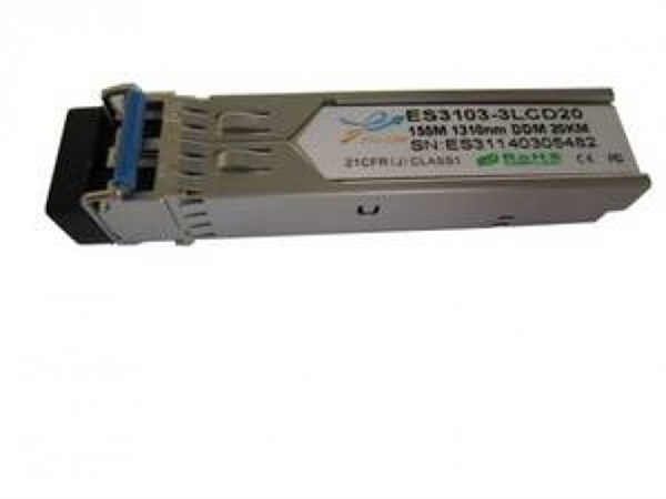 100Mbps Bi-directional SFP module, TX1310/RX1550nm, Single-mode, LC connector