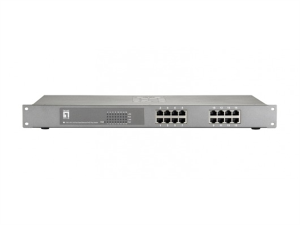 10/100 Mbps 16-Port 802.3at/af (PoE+) Ethernet Switch, 30W per port