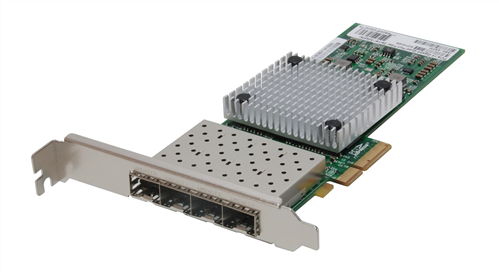 Gigabit Fiber PCIe Network Card, Quad SFP, 4x PCIe