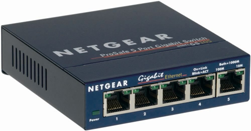 ProSafe 5-port Gigabit Switch, Unmanaged, Desktop Sized