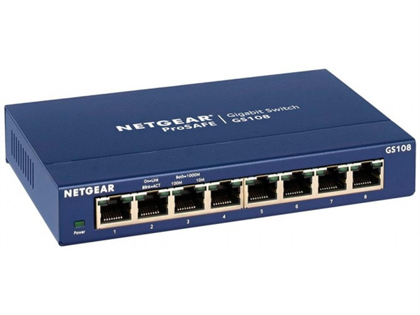 ProSafe 8-Port Gigabit Ethernet Switch, Desktop Sized, Metal Case