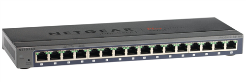 ProSafe Plus 16-port Gigabit Ethernet Switch Sized, Desktop, Metal Case
