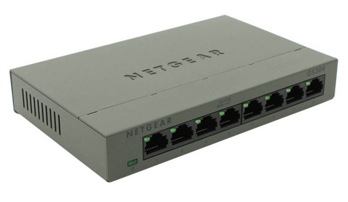 8-Port Gigabit Ethernet Switch, Unmanaged, with Metal Casing