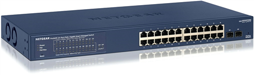 24-Port Gigabit Managed 802.3at PoE+ Switch, 2 SFP, 190W PoE, Insight