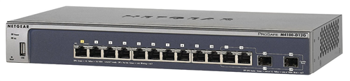 Prosafe 12-Port Gigabit Ethernet Managed Switch, 2x SFP slots, Fanless