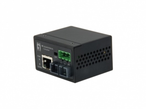 Industrial Ethernet Mini Media Converter - 10/100Mbps RJ-45 Copper to 100Mbps SC Single-Mode Fiber, 30KM