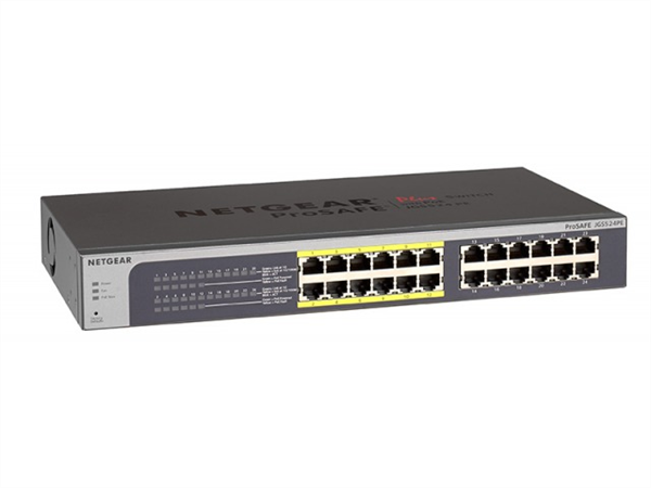 ProSAFE Plus 24-Port Gigabit Ethernet Switch, Rackmount, 12 PoE Ports JGS524PE-100AJS