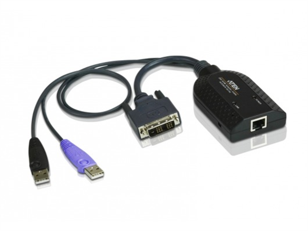 USB & DVI Digital Video USB KVM Adapter Cable with Virtual Media & Smart Card Reader Support