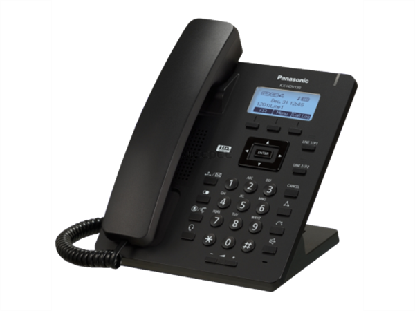 Compact IP Phone, 2 SIP accounts, 132 x 64 pixel 2.3 inch graphical LCD with backlight, HD Voice (G.722), PoE, AC adapter optional