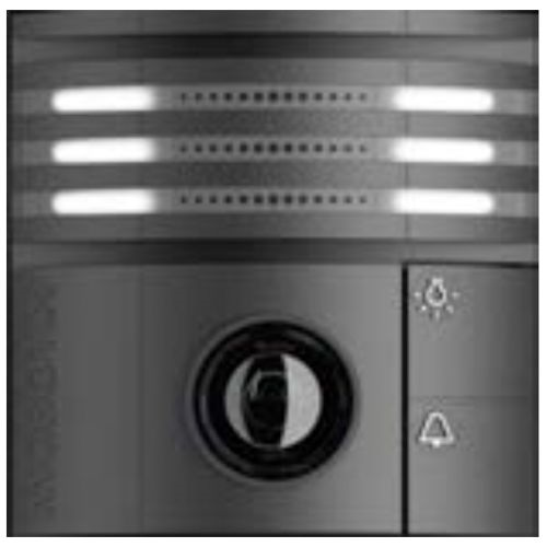 Black Weatherproof IP Video Door Station Camera, 6MP, 180 Degree View, Night