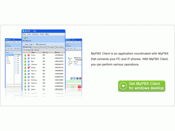 4 x Client License for MyPBX U100, U200 and U300 (activated in multiples of 4)