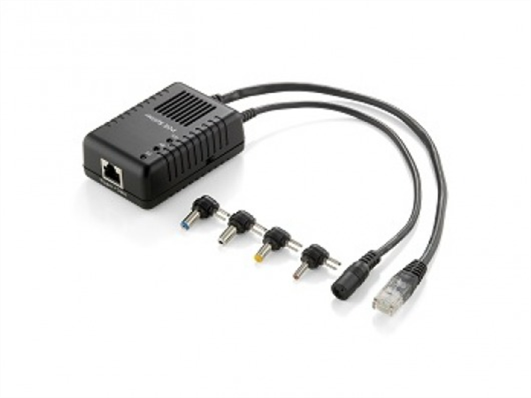 PoE Splitter, 100Mbps Ethernet, 5-12V DC output