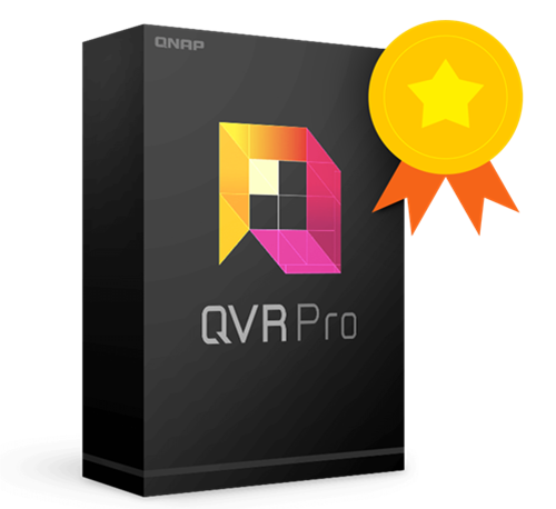 QVR Pro Gold NVR for QNAP NAS, incl 8-channel license