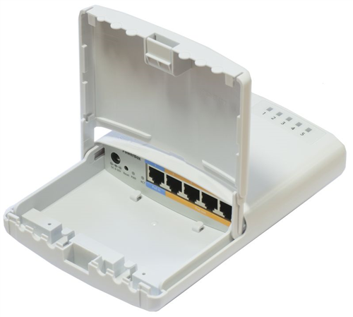 PowerBox Outdoor Router Switch, 5-Port PoE Switch (PoE in, PoE out)