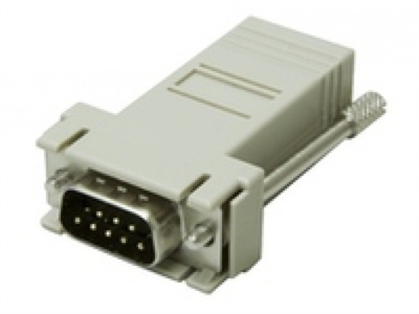 Serial Interface Adapter, RJ-45 (Female) to DB9 (Male) Black Connector DTE to DCE