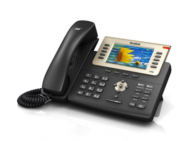 IP phone, Dual Gigabit Ethernet, 4.3in. 480 x 272 pixel color display with backlight, PoE, (AC Adapter optional)