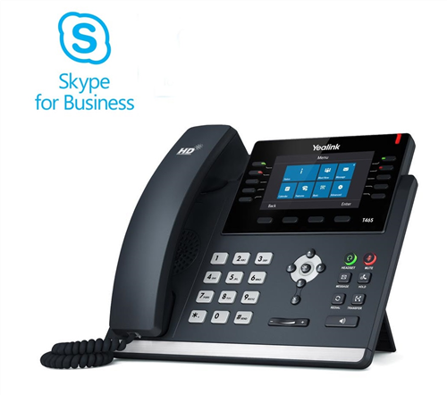 Skype for Business Office365 phone, Dual GigE, Colour LCD, PoE SIP-T46S-SFB