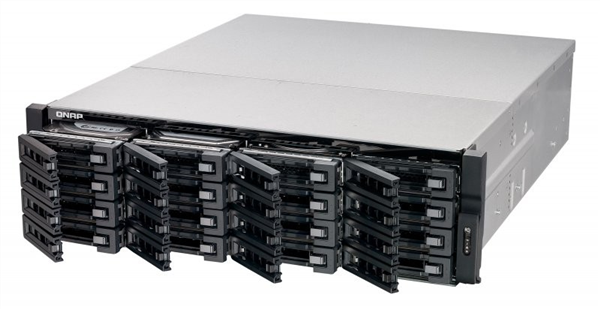 16-Bay 3U TurboNAS, Xeon E3-1200 v3 family, 4GB ECC RAM(max. 32GB RAM), 4-LAN, built-in 2 10Gb SFP+, 40G ready, iSCSI, redundant power supp