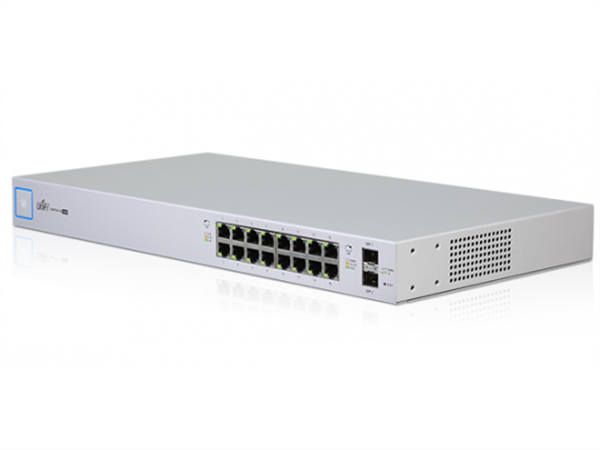 UniFi Switch 16 Gigabit Ethernet Ports, 24V / 802.3af / 802.3at PoE, (150W max), 2 SFP Ports