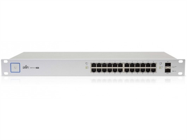 UniFi Switch 24 Gigabit Ethernet Ports, 24V / 802.3af / 802.3at PoE, (500W max), 2 SFP Ports