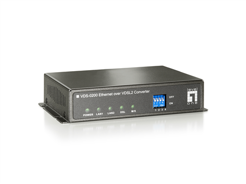 Ethernet over VDSL2 Extender, switchable CPE/CO modes