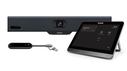 Collaboration Bar with wireless presenter and touch console