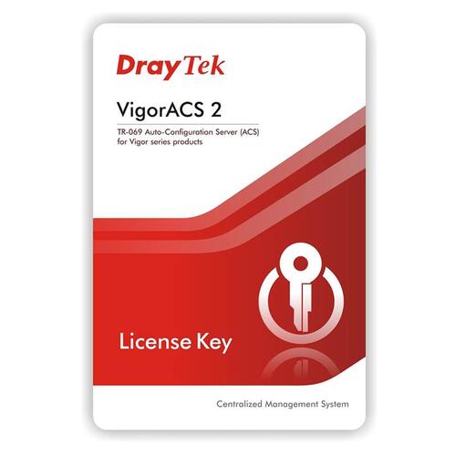 VigorACS 2 license key for up to 25 CPE nodes, 1 year
