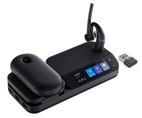 Headset & Workstation with 3in colour touch screen, speakerphone,