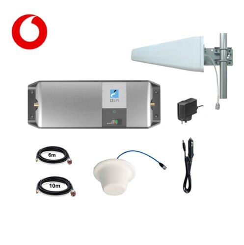 GO2 (G32) Signal Booster for Vodafone, w' Wideband LPDA, Ceiling Ant.
