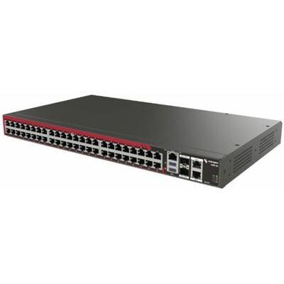 48 selectable serial ports, 2x 10GbE SFP+, 2x 1GbE, ARM 1.6GHz 2-core 2GB mem 32GB flash, TPM 2.0, Docker support, Dual AC