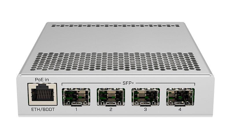5-port Managed Switch, 1 GigE port, four SFP+ 10Gbps ports