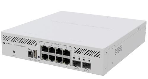 Router with 8 x 2.5Gbps and 2 x SFP+ Ports