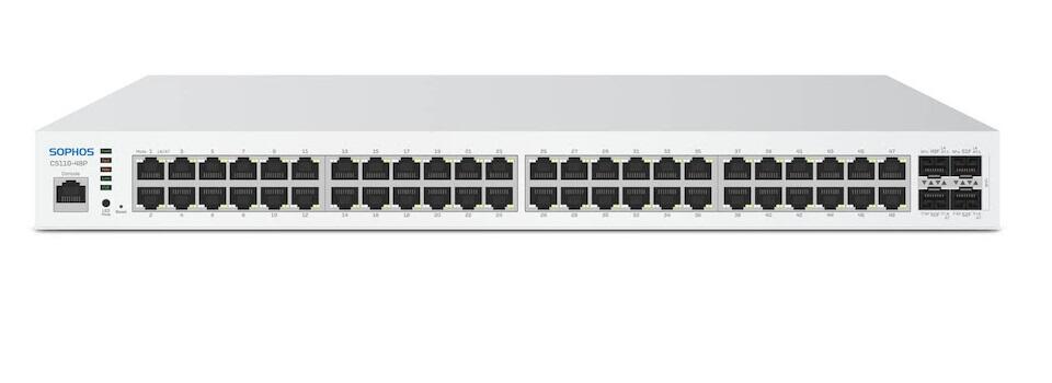 CS110-48P Sophos Switch with Support and Services - 1 year - 48 port with PoE