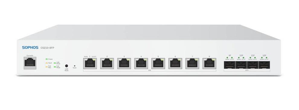 CS210-8FP PoE Managed Ethernet Switch, 8x 100/1000Base-T/2500Base-T ports, 4x SFP+ 10G Ports
