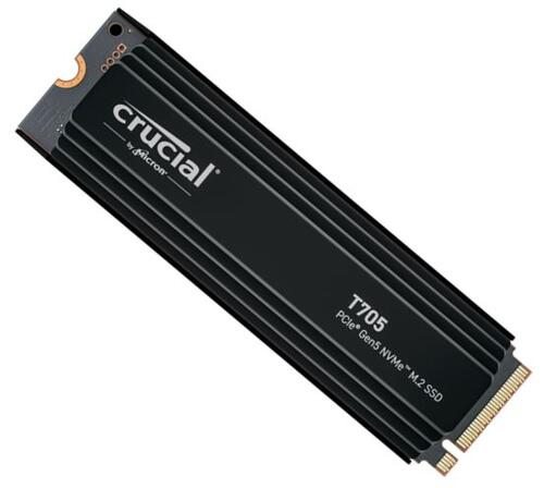 T705 1TB PCIe Gen5 NVMe M.2 SSD with heatsink