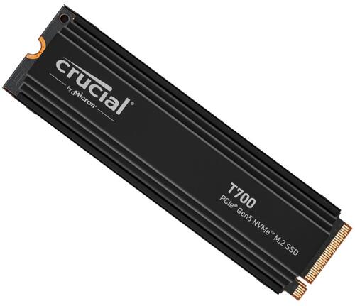 T700 2TB Gen5 NVMe SSD Heatsink - 12400/11800MB/s R/W 1200TBW 1500K IOPs 1.5M hrs MTTF