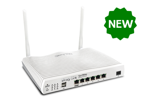 Multi-WAN router, VDSL2, 1x GbE WAN/LAN, 5x GbE LAN, VPN, 802.11ax