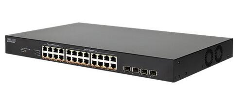 24-Port Gigabit Smart PoE Switch, 4 SFP, 802.33af/at/bt PoE, 480W