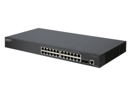 24-Port Gigabit Ethernet Managed Switch, with 2x 10G SFP+ Ports