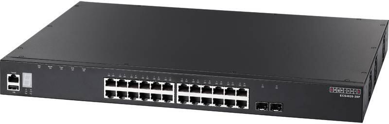 24-Port Gig Managed Switch, L3, 2x SFP+, 1x 10G Dual Expansion, POE