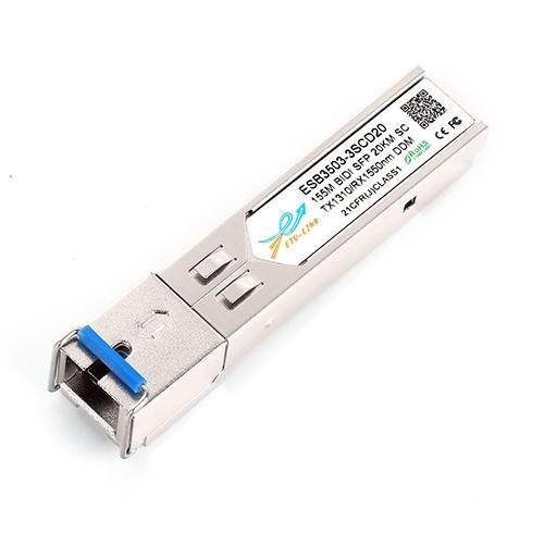 100Mbps Bi-directional SFP module, TX1310/RX1550nm, Single-mode, LC connector