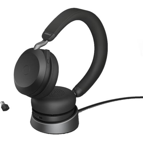 Evolve2 75 Bluetooth Stereo Headset, with Charging Stand, USB-C, UC