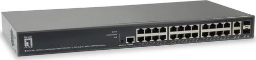 26-Port L3 Managed Gigabit PoE Switch, 2 x SFP/RJ45, 24x POE