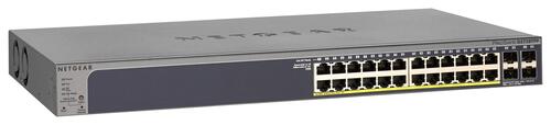 24-Port Gigabit Managed Switch, 4 SFP, 802.3at PoE+, 380W