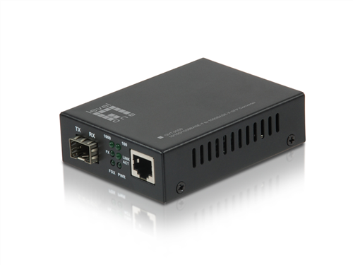 Gigabit 10/100/1000BASE-T to SFP Media Converter