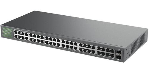 48-Port Gigabit Unmanaged Ethernet Switch with 2 SFP