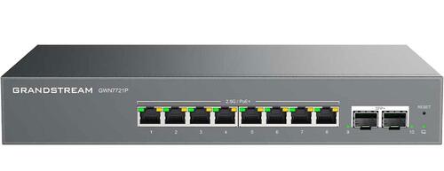 8-Port 2.5GbE Layer 2-Lite Managed PoE Switch with 2x 10GigE SFP+ ports