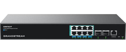 Enterprise Layer 3 Managed PoE Switch, 8x GigE PoE++, 2x 10G SFP+